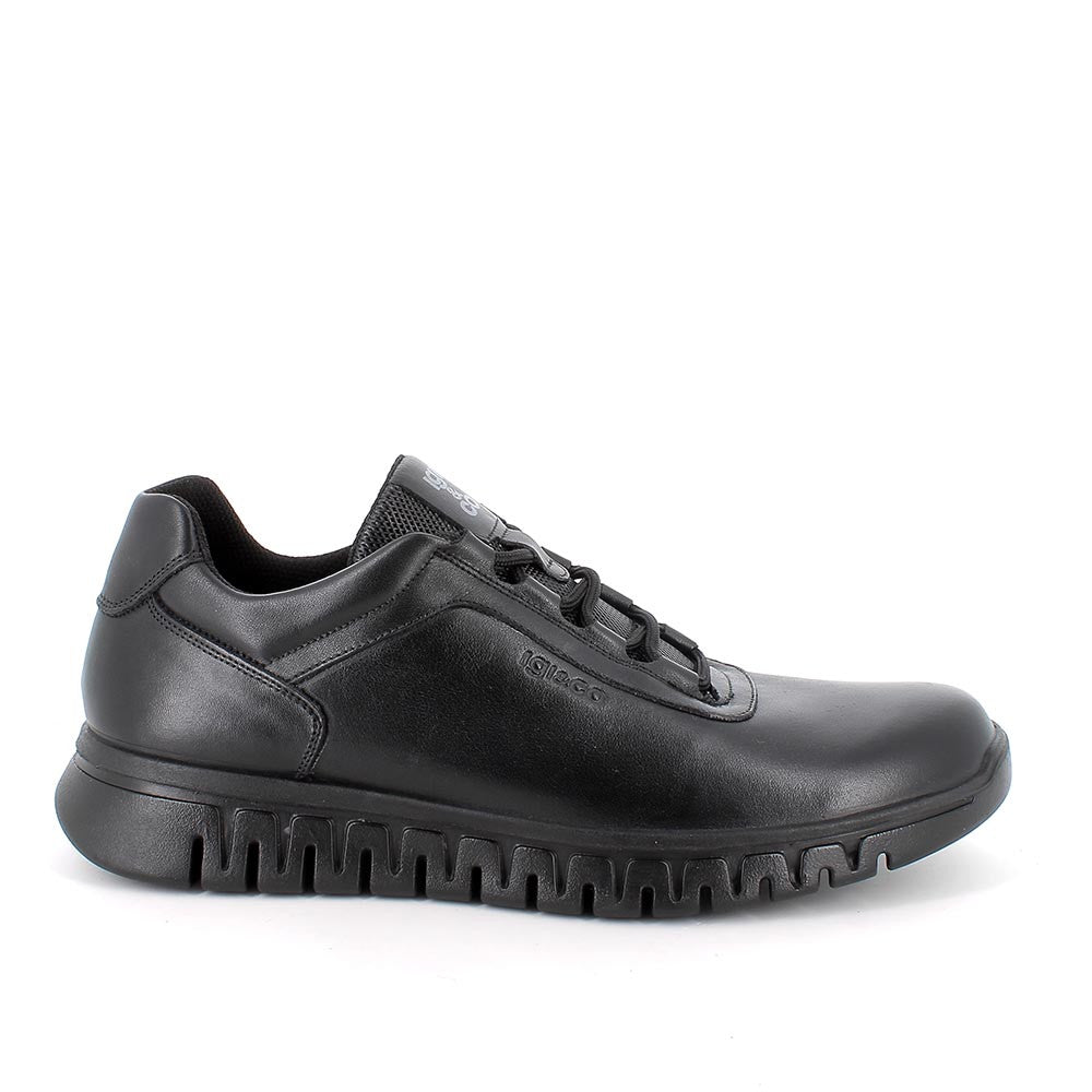 Sneakers IGI&CO scarpa sportiva da uomo MADE IN ITALY in pelle/nappa soft nero