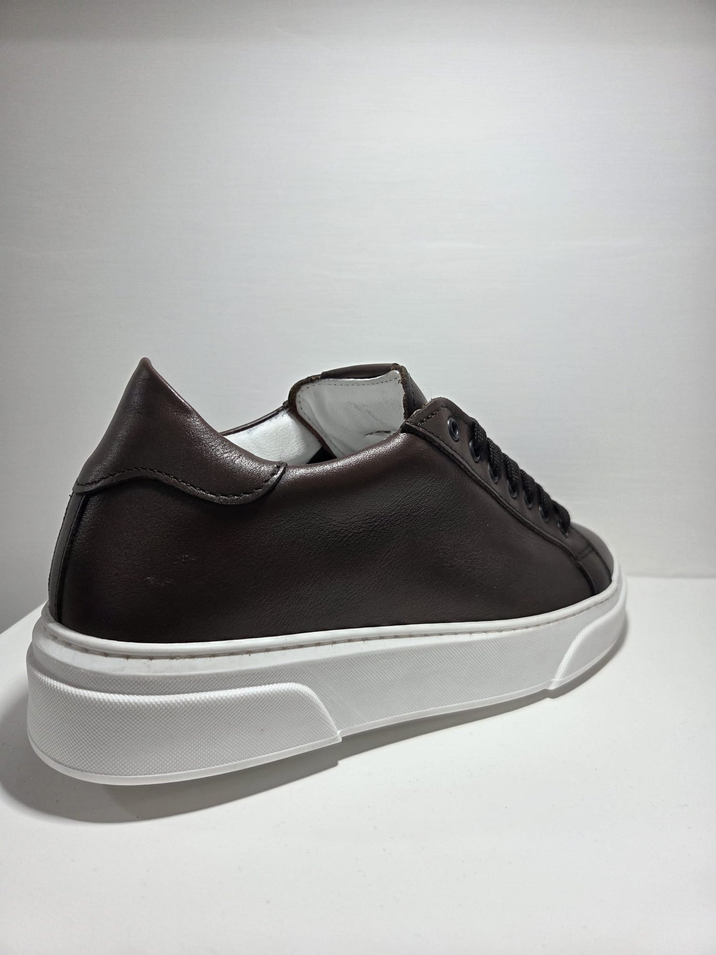 Sneakers uomo Londra in pelle testa di moro CHAMPIGNON calzature MADE IN ITALY