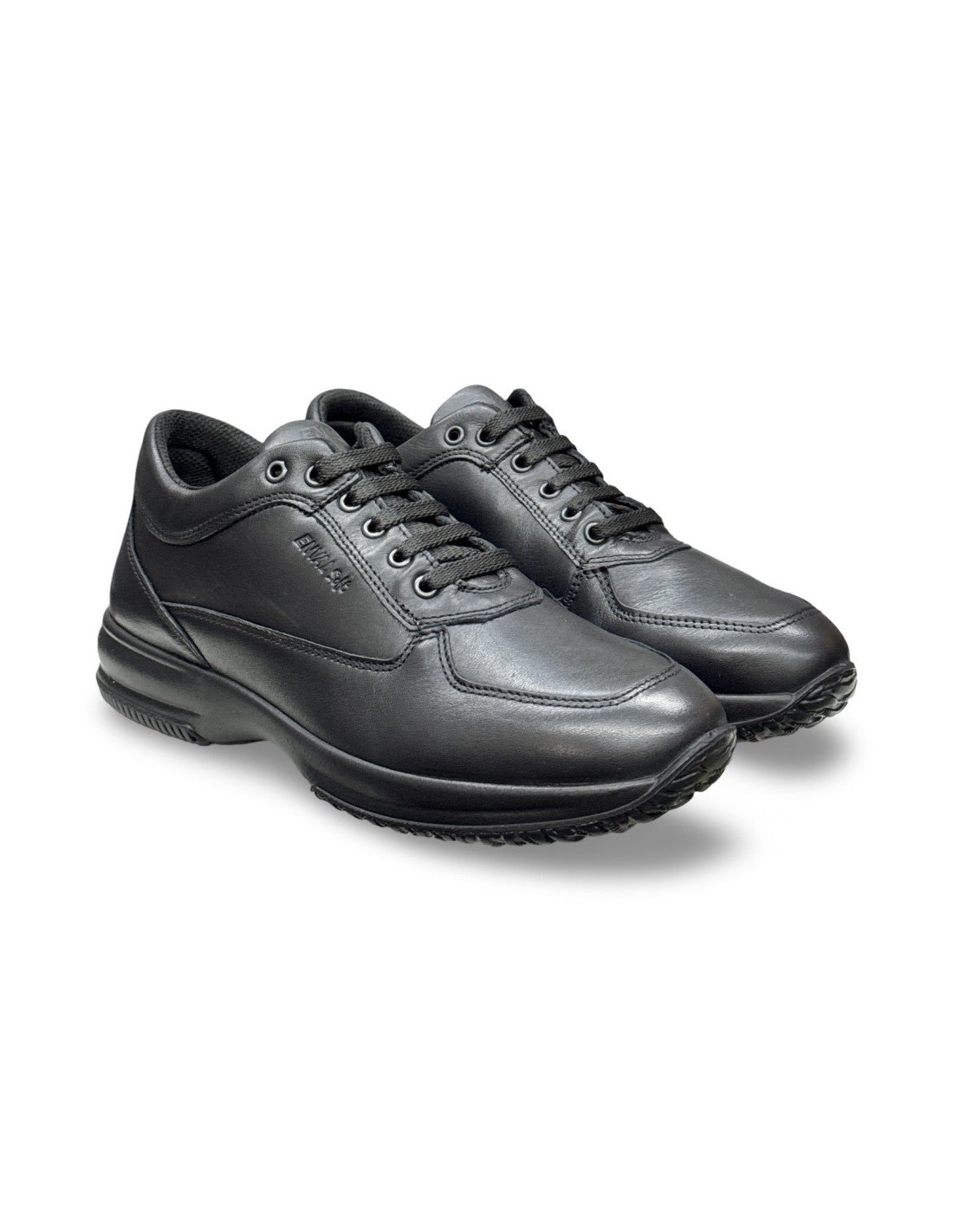 Scarpa uomo ENVAL SOFT sneakers MADE IN ITALY in pelle/nappa soft nero