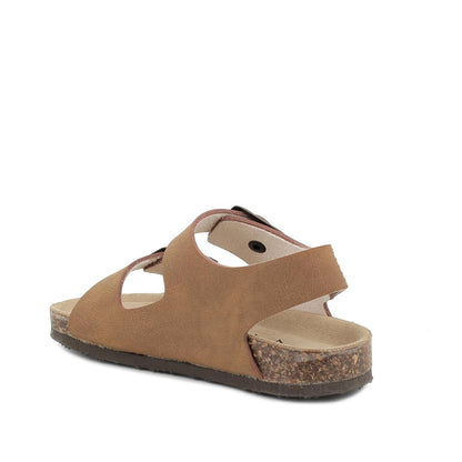 Sandalo PRIMIGI modello BIRK scarpa bambino in nabuk atene marrone