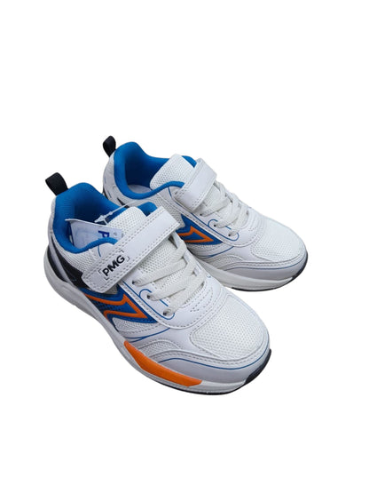 Sneaker PRIMIGI SPORT scarpa ginnastica da bambino in pelle/nappa e tela avorio
