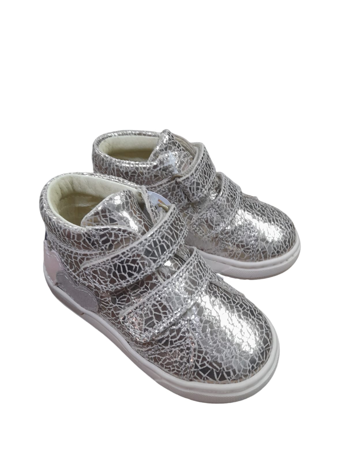 Sneakers PRIMIGI scarpa da bambina Primi Passsi in camoscio cracrè metal nude