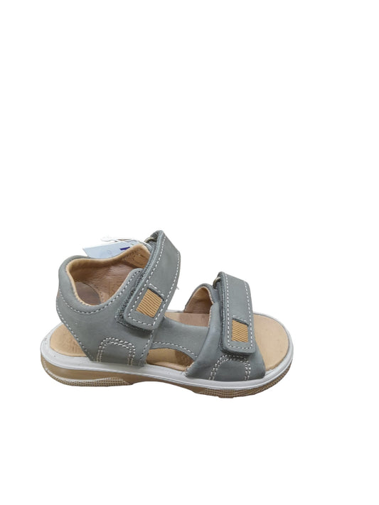 Sandalo PRIMIGI scarpa da bambino PRIMI PASSI in Nabuk gum verde militare