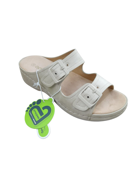 Scalzato AMARPIES scarpa/sandalo donna in pelle beige arena