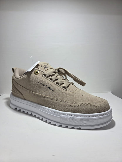 Sneakers Concept Milano scarpa sportiva uomo in camoscio beige