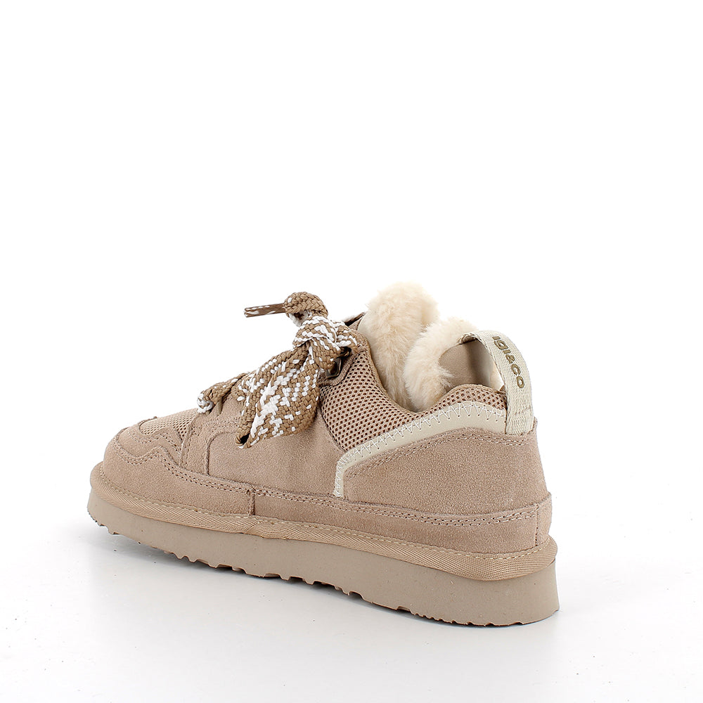 Sneakers IGI&CO scarpa sportiva low MADE IN ITALY in scamosciato beige