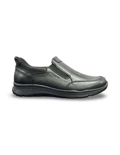 Mocassino linea confort ENVAL SOFT Slip-Ins uomo MADE IN ITALY pelle/nappa soft nero