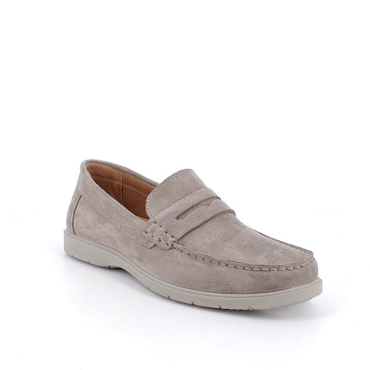 Mocassino IGI&CO scarpa da uomo MADE IN ITALY in camoscio special peltro