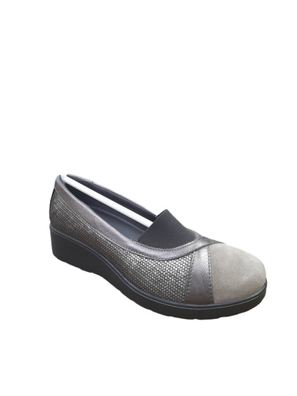 Mocassino ENVAL SOFT scarpa donna MADE IN ITALY linea confort camoscio beige/taupe