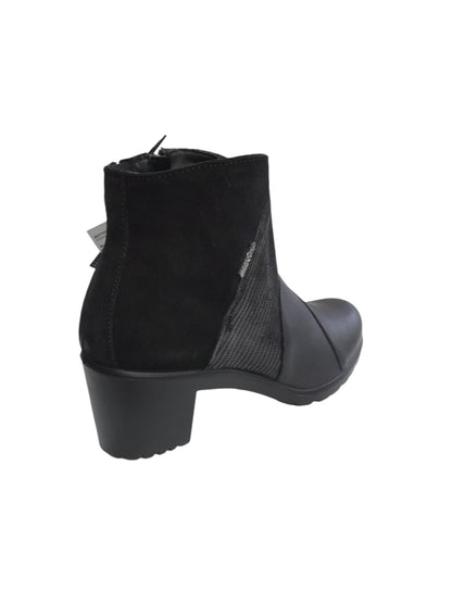 Tronchetto ENVAL SOFT stivale donna MADE IN ITALY in pelle/nappa soft nero