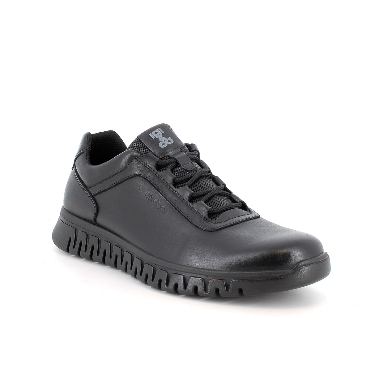 Sneakers IGI&CO scarpa sportiva MADE IN ITALY in pelle di nappa soft nero