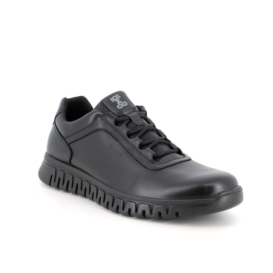 Sneakers IGI&CO scarpa sportiva MADE IN ITALY in pelle di nappa soft nero