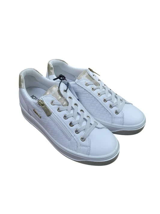 Sneakers IGI&CO scarpa sportiva da donna MADE IN ITALY in pelle di nappa soft bianco