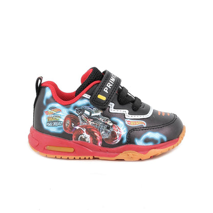 Sneakers PRIMIGI HOT WHEELS MATTEL scarpa ginnastica Primi Passi pelle nero con luci