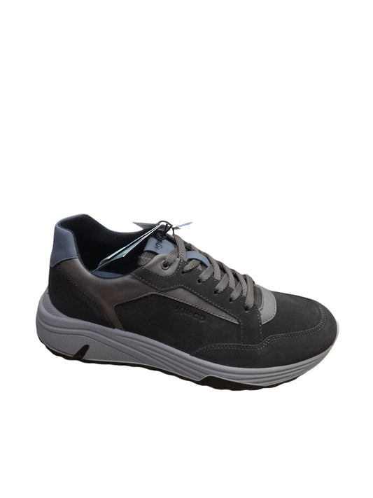 Sneaker IGI&CO scarpa uomo MADE IN ITALY camoscio special caffe scuro con MEMORY FOAM