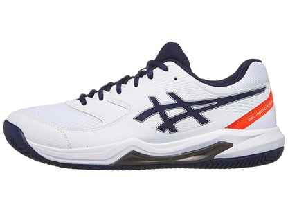 Sneakers ASICS GEL-DEDICATE 8 scarpa da tennis uomo in tessuto e pelle bianco