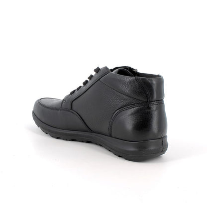 Scarpa a collo alto linea confort ENVAL SOFT uomo MADE IN ITALY pelle/nappa soft nero