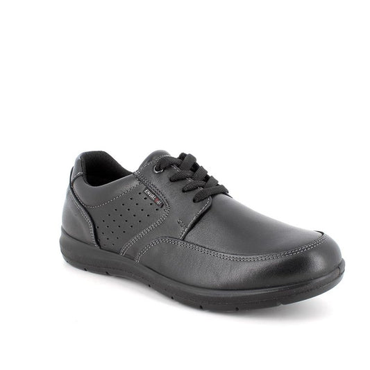 Scarpa stringata ENVAL SOFT linea confort uomo MADE IN ITALY in pelle/nappa soft nero