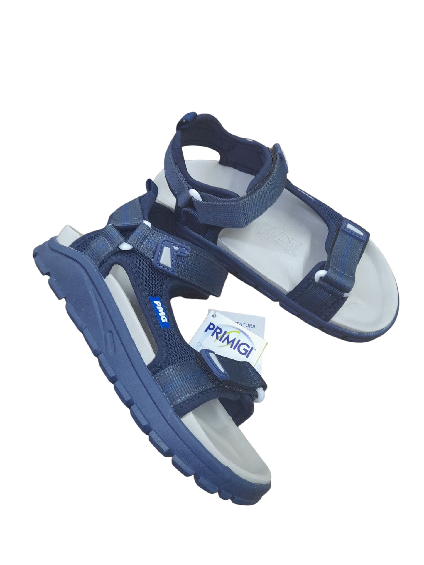 Sandalo PRIMIGI SPORT sportivo da bambino in tela tecnica blu notte