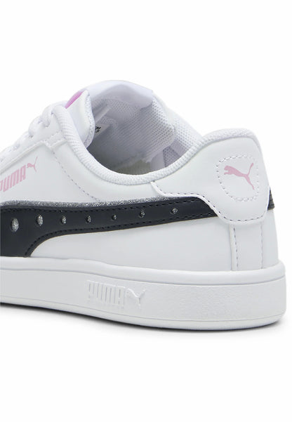 SNEAKER PUMA SMAH 3.0 DANCEPARTY PS scarpa ginnastica/tennis in pelle bianca bambina