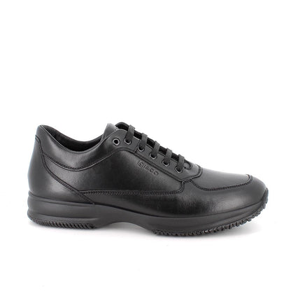 Sneakers IGI&CO scarpa sportiva/casual uomo MADE IN ITALY in pelle/vitello alfa nero