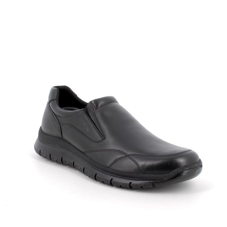 Mocassino linea confort ENVAL SOFT morbidone uomo MADE IN ITALY pelle/nappa soft nero