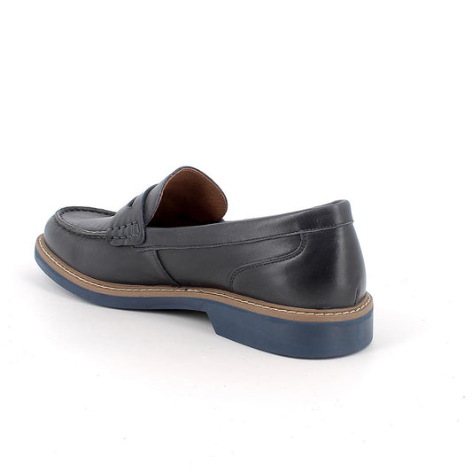 Mocassino IGI&CO uomo MADE IN ITALY in pelle/vitello blu
