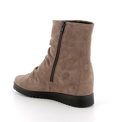Tronchetto ENVAL SOFT stivale donna MADE IN ITALY camoscio super stropicciata fango