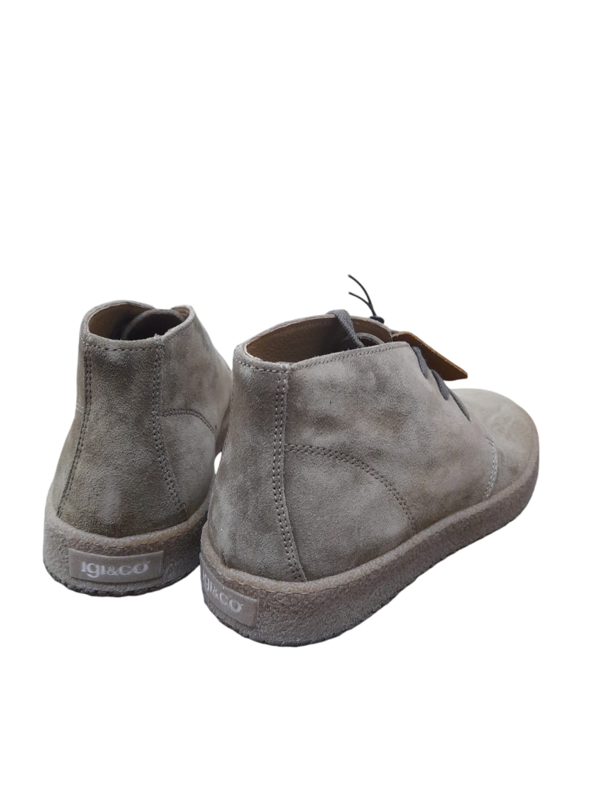 Polacchine IGI&CO scarpa da uomo casual MADE IN ITALY in camoscio special camel