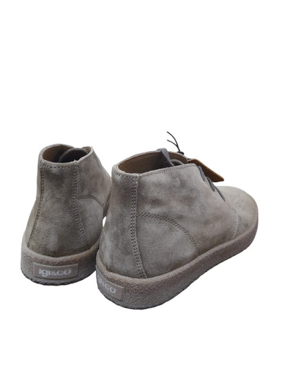 Polacchine IGI&CO scarpa da uomo casual MADE IN ITALY in camoscio special camel