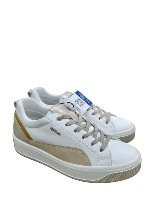 Sneakers IGI&CO scarpa sportiva donna MADE IN ITALY in pelle/nappa soft bianco