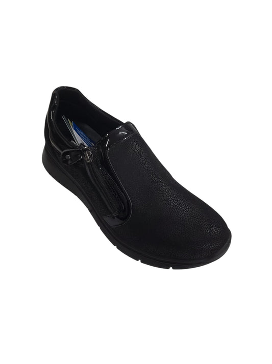 Sneaker ENVAL SOFT scarpa da donna con cerniera MADE IN ITALY tessuto flyknit nero