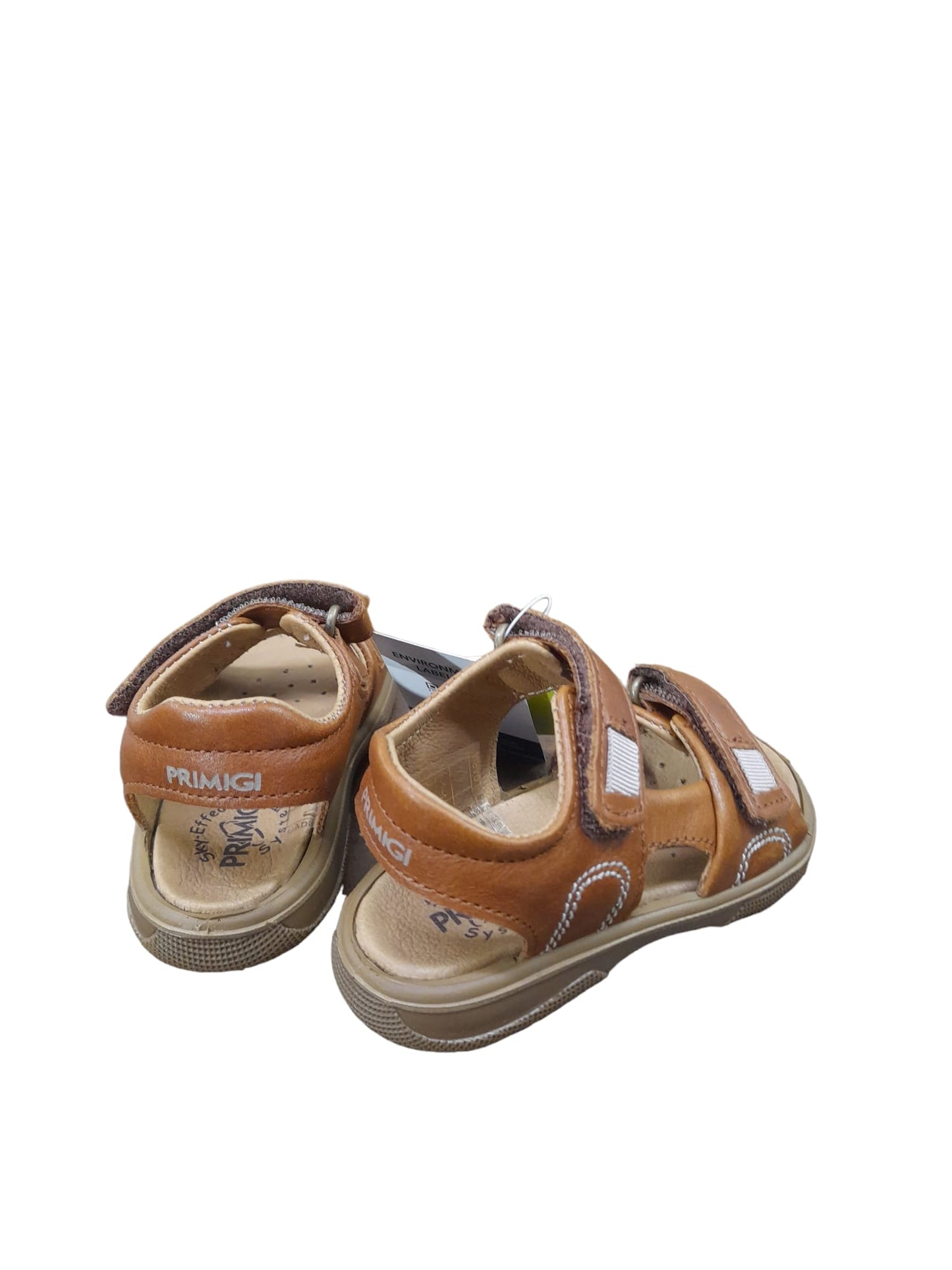 Sandalo PRIMIGI scarpa da bambino PRIMI PASSI in Pelle/vitello anticato cognac