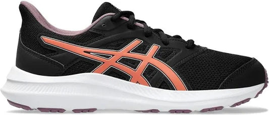 Scarpa ASISC JOLT 4 running da donna in tessuto e crosta nero e desert red