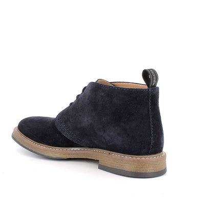 Polacchine uomo IGI&CO scarpa casual MADE IN ITALY in camoscio blu notte