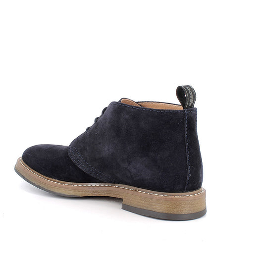 Polacchine uomo IGI&CO scarpa casual MADE IN ITALY in camoscio blu notte