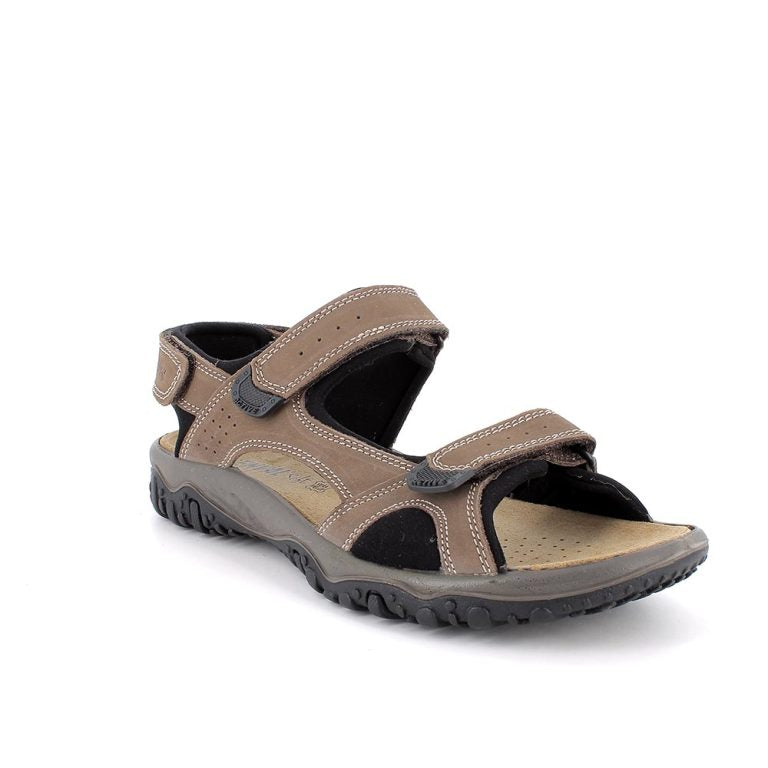Sandalo ENVAL SOFT uomo MADE IN ITALY in nabuk liscio safari
