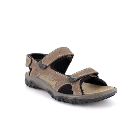 Sandalo ENVAL SOFT uomo MADE IN ITALY in nabuk liscio safari