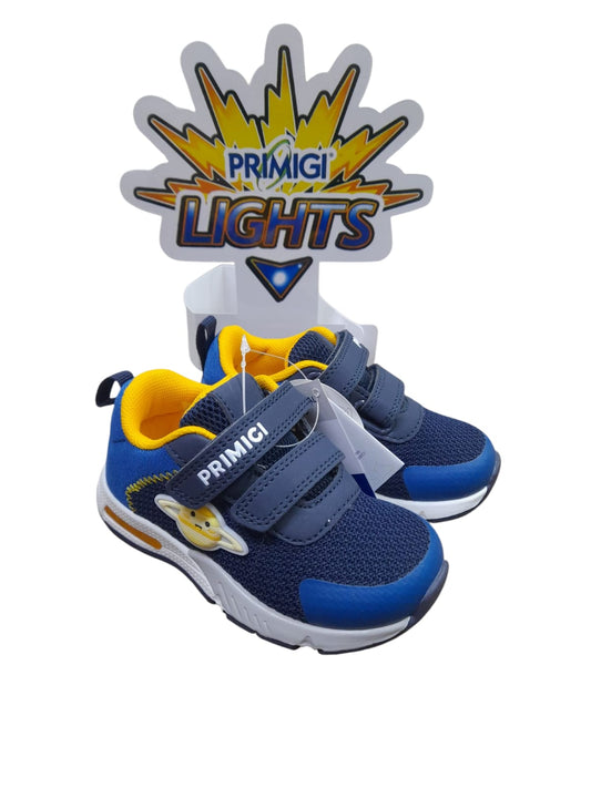 Sneakers PRIMIGI SPORT LIGHTS scarpa ginnica bambino primi passi tessuto e pelle blu