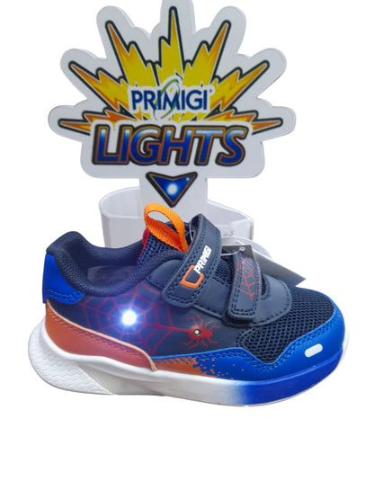 Sneakers PRIMIGI SPORT LIGHTS scarpa ginnastica bambino in pelle e tessuto blu royal