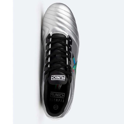 Scarpe da calcio  MUNICH ARENGA OLYMPIX 313 FG/AG da uomo in pelle argento