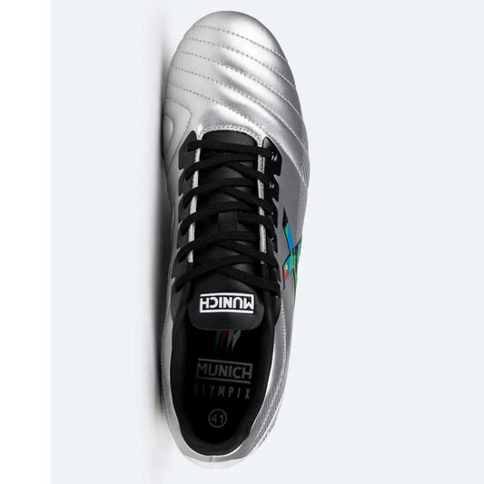 Scarpe da calcio  MUNICH ARENGA OLYMPIX 313 FG/AG da uomo in pelle argento