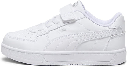 Sneaker PUMA CAVEN 2.0 AC + PS scarpa ginnastica bambino in pelle bianco con strappo