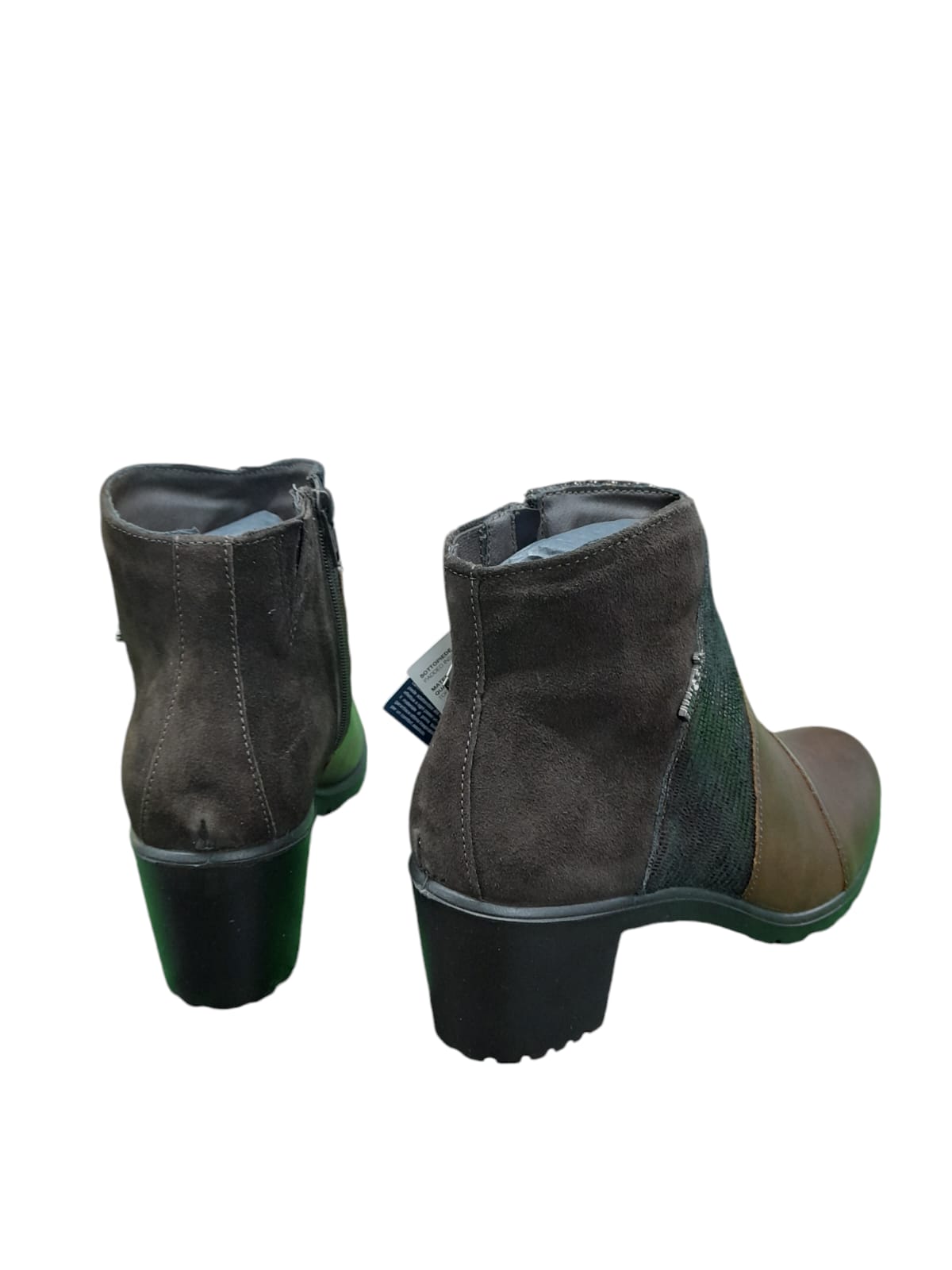 Tronchetto ENVAL SOFT stivale donna MADE IN ITALY in pelle/vitello marrone