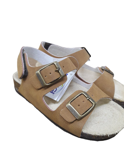 Sandalo PRIMIGI modello BIRK scarpa bambino in nabuk atene marrone