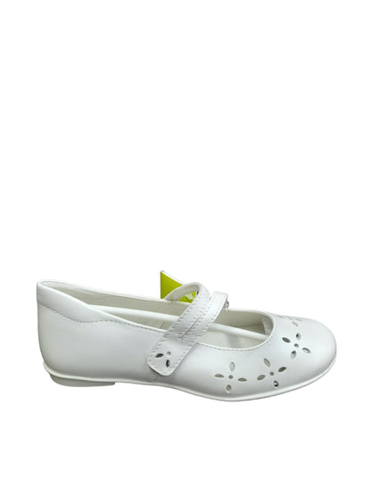 Ballerina PRIMIGI scarpa cerimoniale e casual in pelle di nappa bianco perlata