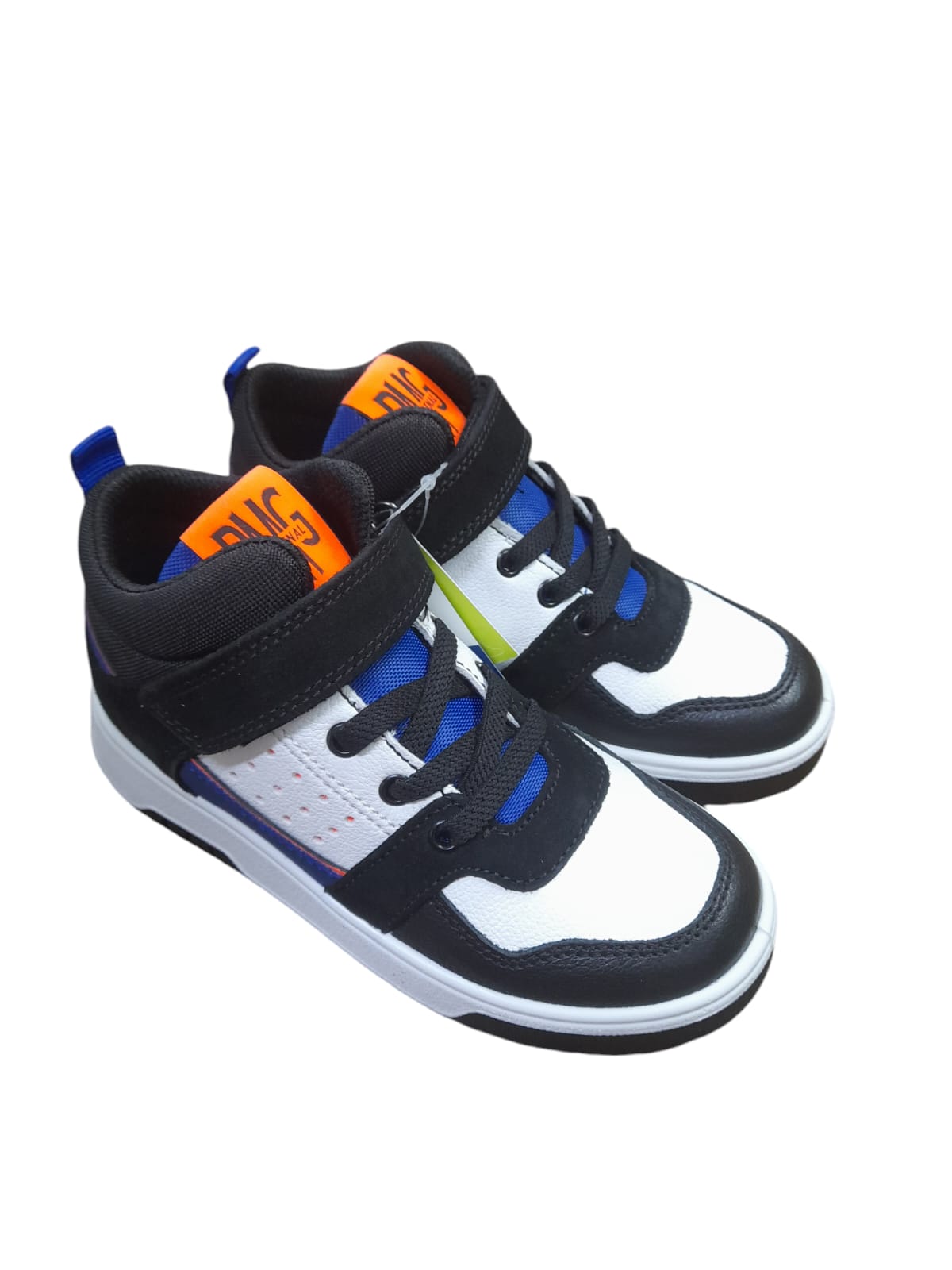 Sneaker PRIMIGI SPORT scarpa ginnastica/basket da bambino pelle/nappa bottolato nero