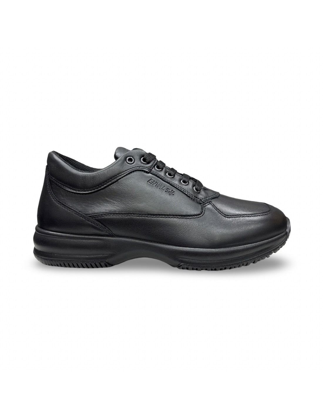 Scarpa uomo ENVAL SOFT sneakers MADE IN ITALY in pelle/nappa soft nero