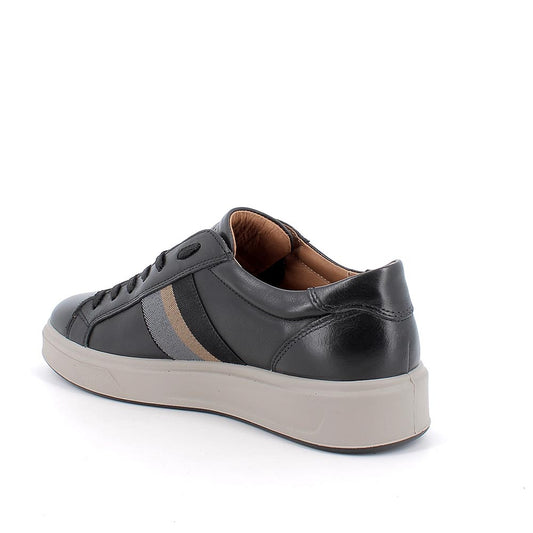 Sneakers IGI&CO scarpa sportiva da uomo MADE IN ITALY in pelle/vitello rag nero