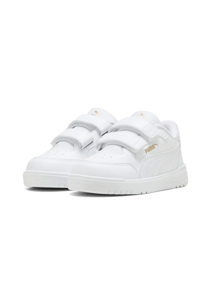 Sneakers PUMA SHUFFLE DOWNTOWN LO V PS scarpa ginnastica da bambino in pelle bianco